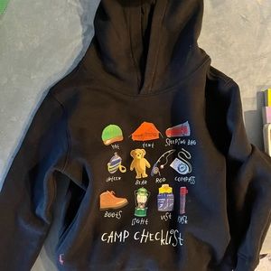 Kids polo hooded sweatshirt